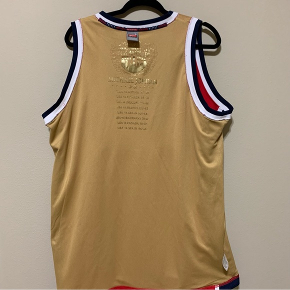 Michael Jordan Nike 1984 OLYMPIC AWAY JERSEY LARGE RED AUTHENTIC RARE - Picture 8 of 13